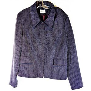 Vintage Vanity Fair Purple subtle stripe Jacket size 16